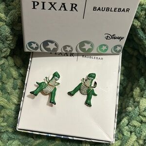 BaubleBar x Disney Pixar Toy Story Rex the dinosaur Earrings NEW!